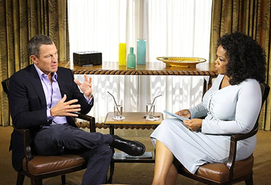 Lance Armstrong and Oprah Winfrey