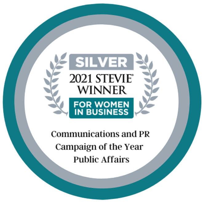 Stevie Winner: Communications and PR Campaign of the Year Public Affairs badge