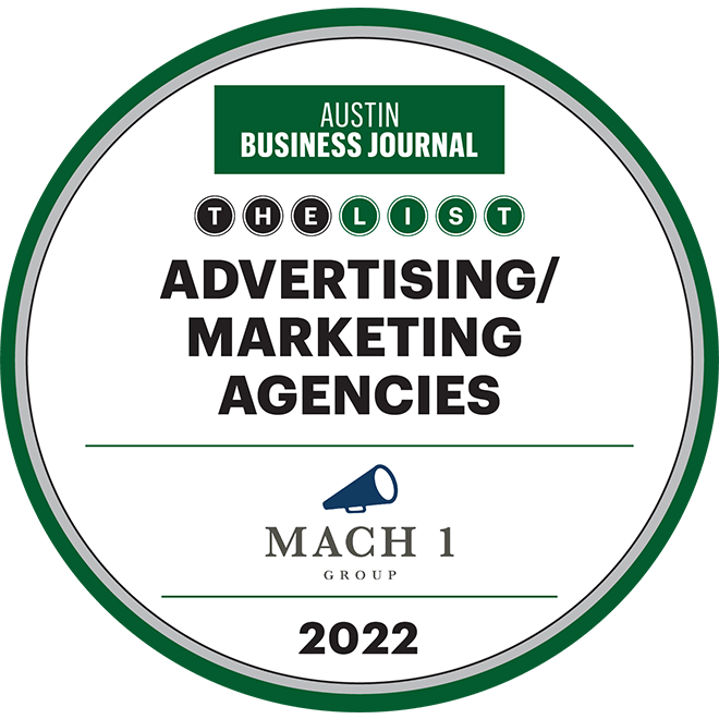 Austin Business Journal 2022: Advertising / Marketing Agencies Badge