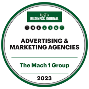 Austin Business Journal 2023: Advertising / Marketing Agencies Badge